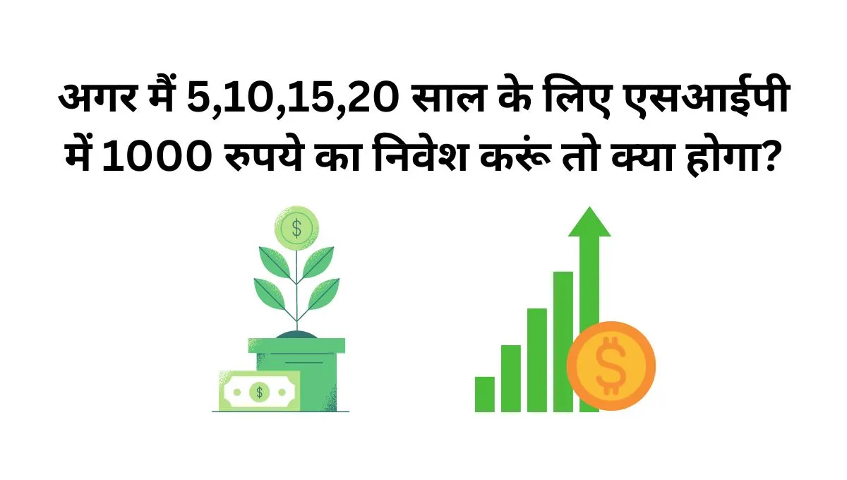 1000 rs sip investment in 5 to 20 years returns in hindi