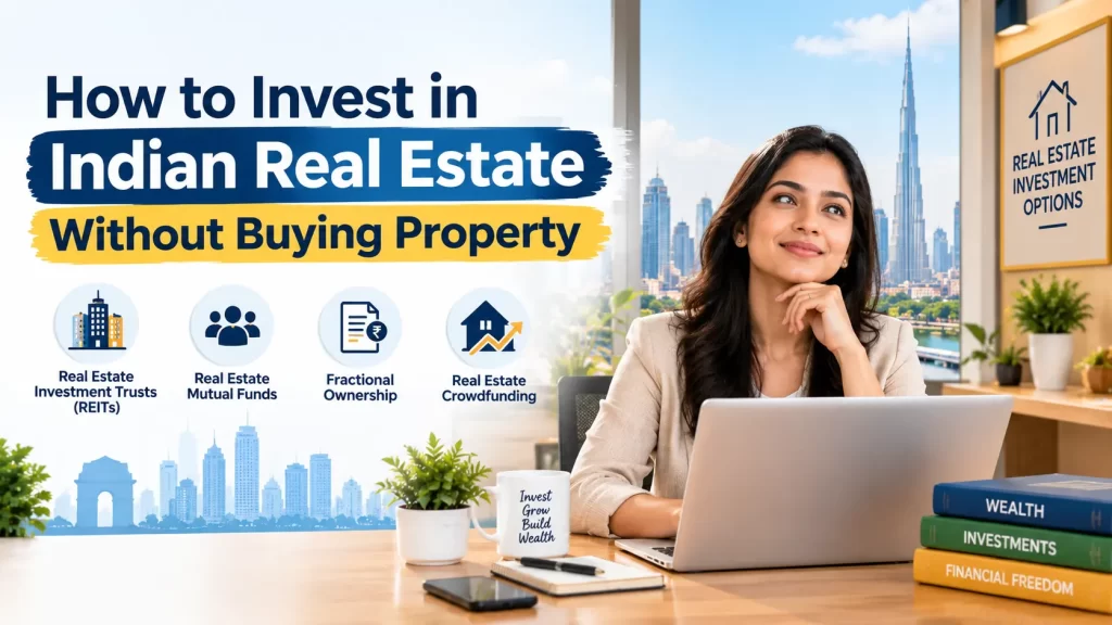 Invest in real estate in India without buying property